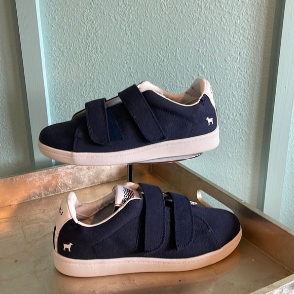 goats Shoes Mens Canvas Goats Sneakers Size 75 Blue White Canvas